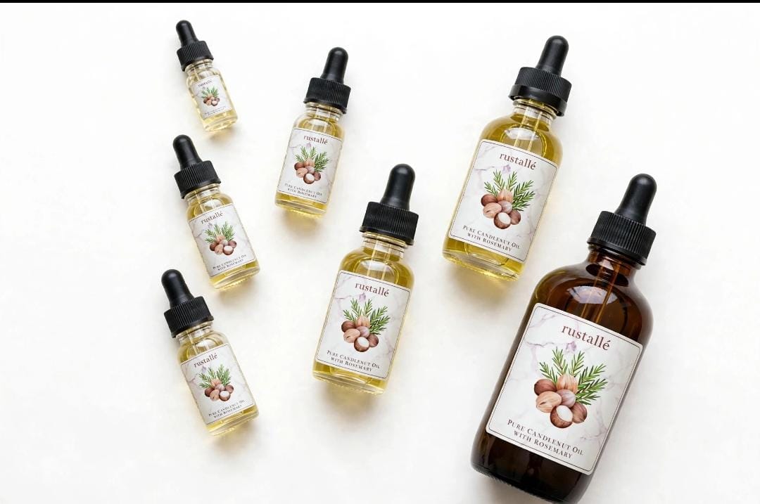 Rustalle natural oil bottles